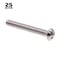 Prime-Line #8-32 x 1-1/4 in Slotted Round Machine Screw, Plain 316 Stainless Steel, 25 PK 9003702 - alternate 2